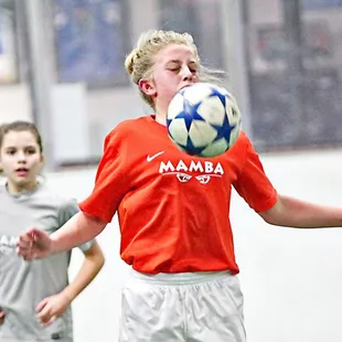 Youth Soccer Girls League Play.