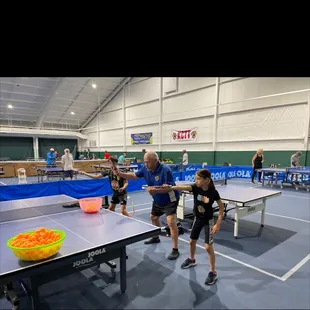 Training by coach Joe