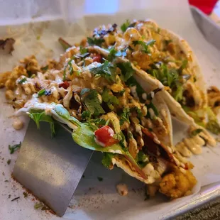 Roasted cauliflower tacos