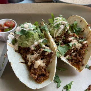 CHORIZO & AVOCADO TACOS