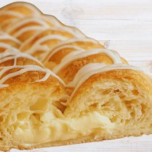 a close up of a pastry