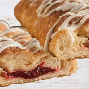 a close up of a pastry