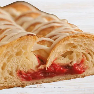 a close up of a pastry