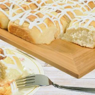a plate of pastries