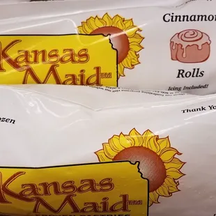 Delivered frozen in these wrappers