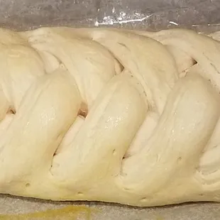 After the dough rises (10 hours or so) this thing tripled in size. Very impressive
