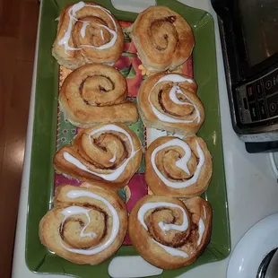 Icing applied