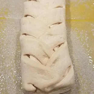 frozen apple pastry from the wrapper- need to thaw 10-12 hours before baking