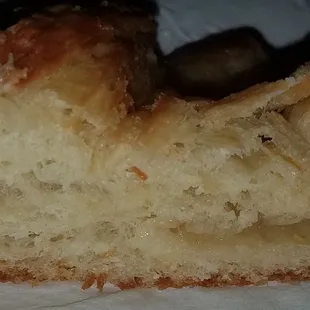 A flaky delicious slice of apple pastry