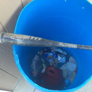 Where they keep their 10 year old helmets and 10 year old bats..