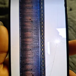 What looks like blood all over this picture frame lots of it.