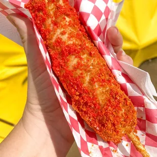 Hot Cheetos corn dog - 7.5/10