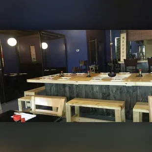 the interior of a restaurant