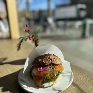 Smoked Salmon sandwich