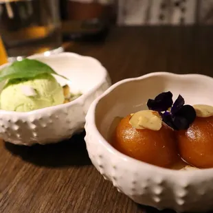 Gulab Jamun and Coconut Curryleaf Ice Cream (Restaurant Week Summer 2024)