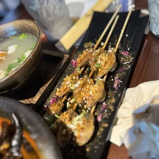 BBQ mini abalone with egg yolks