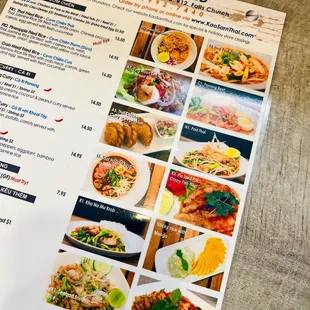 the menu