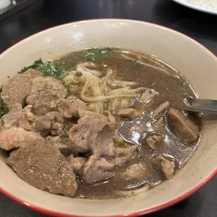 Boat noodle soup