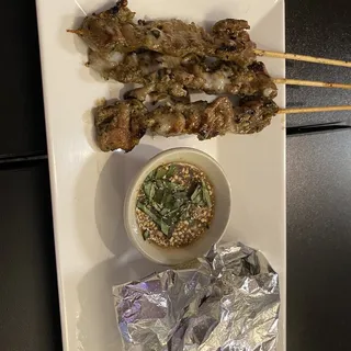 Moo Ping Thai Grilled Pork Skewers