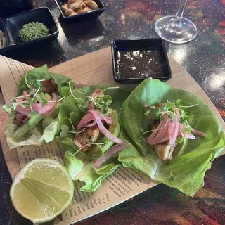 LETTUCE CHICKEN TACOS