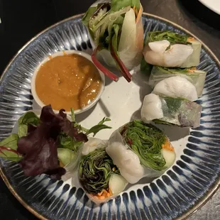 Garden Rolls w/shrimp