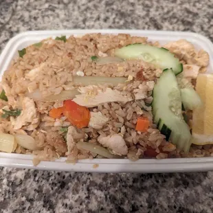 Chicken Thai style fried rice carryout