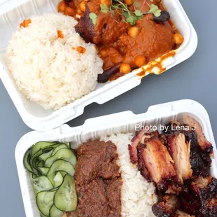 Takeout KaoKao Chicken ($17.43) and Kaokao Char Siu ($18.54)
