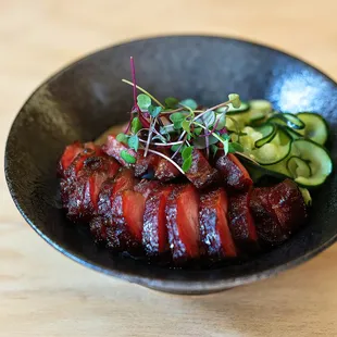 Kao Kao Smoked Pork - I think it&apos;s their twist on Char Siu Pork. Taste as good as it looks!