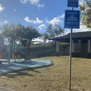 The playground area get a lot of sunlight...