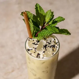 Matcha-Tahini Colada