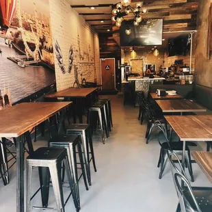 the interior of the restaurant