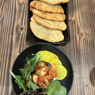two plates of food