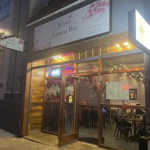 Front of the restaurant