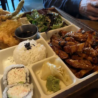 Spicy Teriyaki Chicken Bento Plate