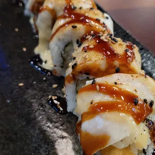 White tiger roll. Really delicious