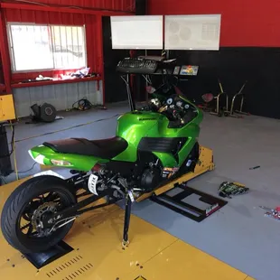 ZX 14 on the Dyno