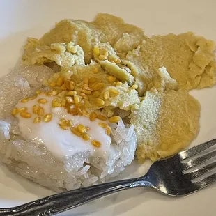 Thai Custard and Sticky Rice
