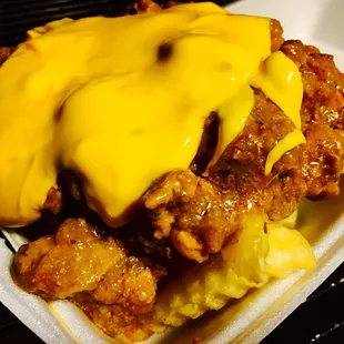 Pastele Fries- Only a genius could come up with this combination in a plate...