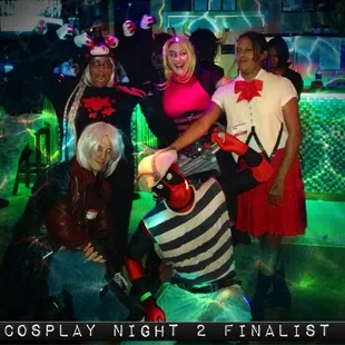 Once a month costume party with awards. /COSPLAY NIGHTS