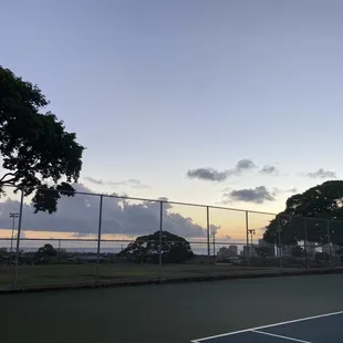 A look at the park from the tennis courts
