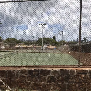 Tennis/basketball  courts