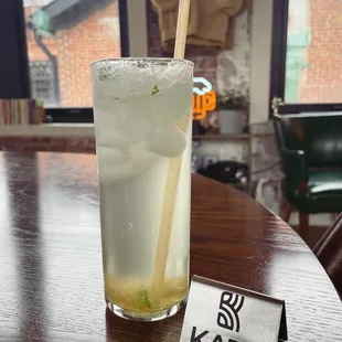 Iced yuja tonic