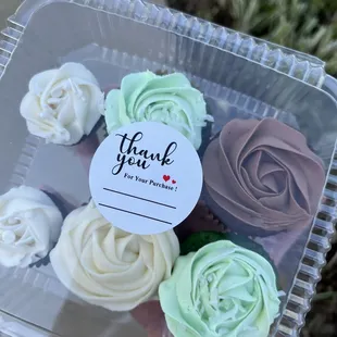 Pandan, chocolate and red velvet