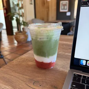 3 leches strawberry matcha