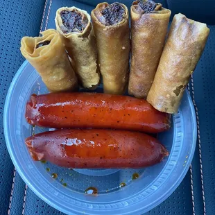 Longanisa and Lumpia