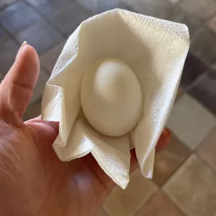 They offer boiled eggs also. Good healthy snack or breakfast!