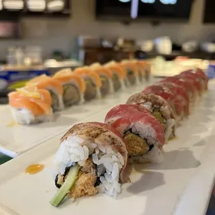 el diablo (front) &amp; lemon roll (back)