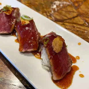 Garlic Ahi Sushi (Daily Specials)