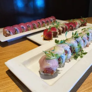 Front to back: Green Mile, Roll of the Day, Firecracker