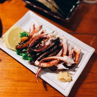 Geso-yaki (squid legs) / $6.95